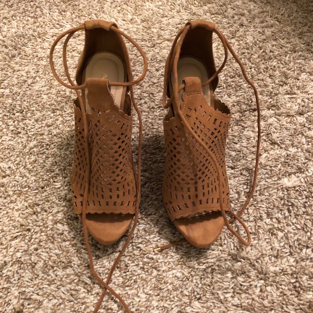 Also lace up heels